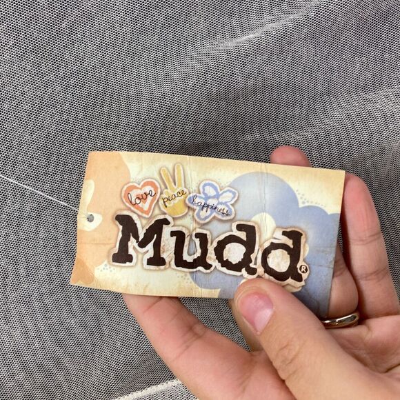 New Mudd Top Women XL Beige Floral Embroidered Sheer Tie Up V-Neck Long Sleeve - Picture 6 of 8